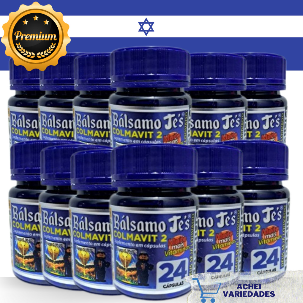 Kit 24un Bálsamo Je's COLMAVIT 2 - Importado - 24 cápsulas | Shopee Brasil