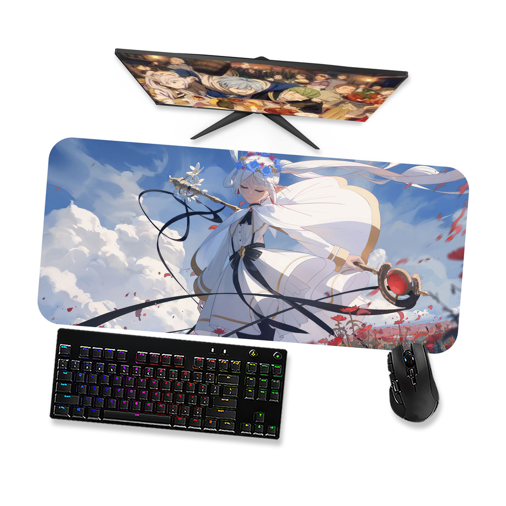 Mouse Pad Gamer - SOUSOU NO FRIEREN - FRIEREN 5 Mousepad Grande 90x40 80x40 60x40 70x30