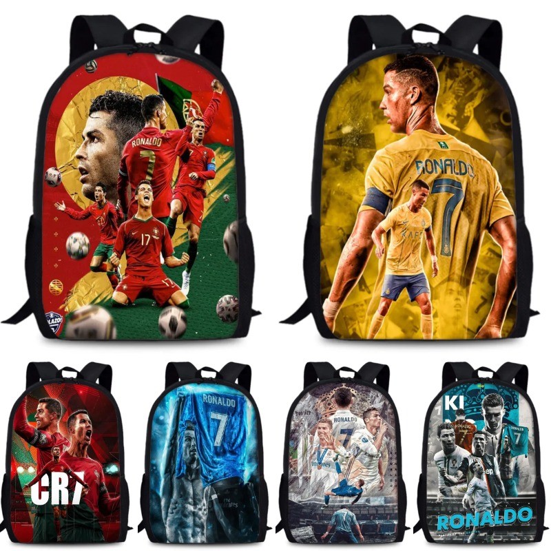 Mochila Escolar Infantil Cristiano Ronaldo Mochilas CR7 Bolsa Escolar ...