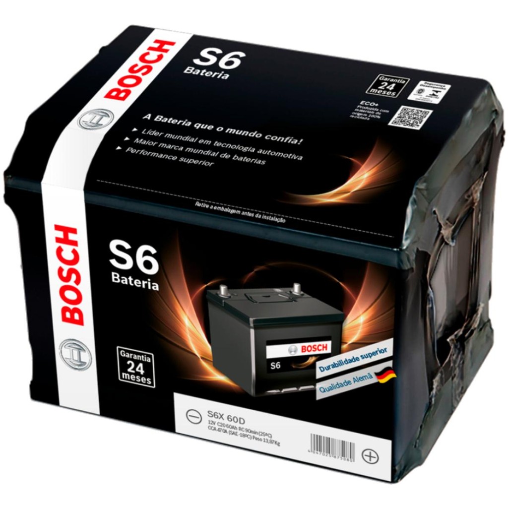 Bateria 60 Ah 12V Fiat Palio Weekend 1997 a 2020 Bosch | Shopee Brasil