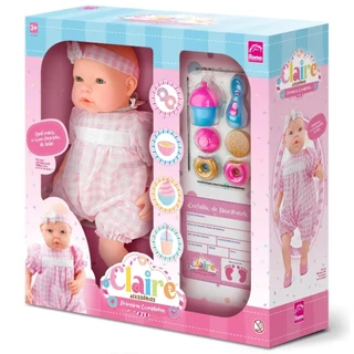 Boneca Claire Primeiras Comidinhas Acessórios 5418 - Roma