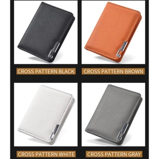 Carteira Masculina Retrô, Bolsa De Moedas Ultrafina Laranja Preta Cinza Branca, Clipe De Dinheiro De Fina De