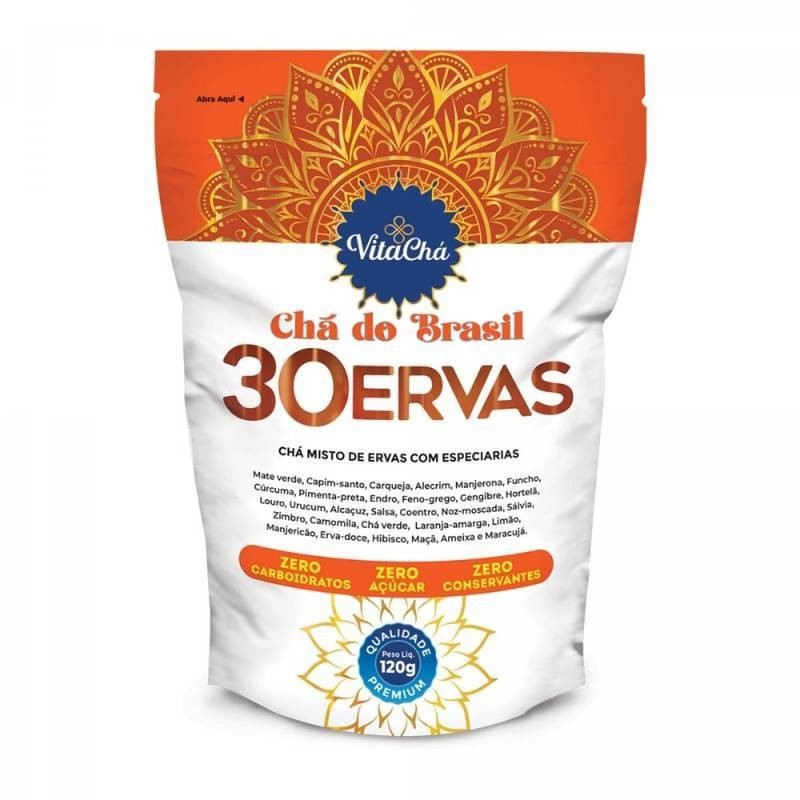 Chá 30 Ervas 120g - VitaChá | Shopee Brasil