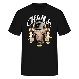 Camiseta Estilo Luta Blusa Algodão Chama Lutador Alex Unissex Estampa Camisa Visual de Força