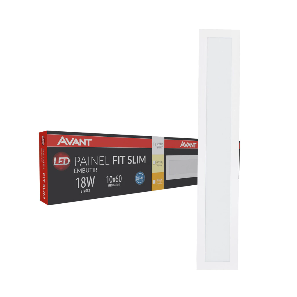Painel Led Fit Slim Emb. 60cm 18W 6500K 110v/220v Br Avant