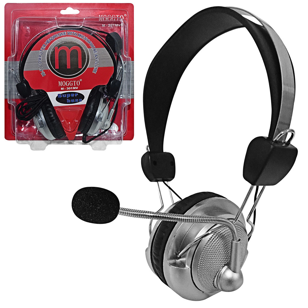 Fone De Ouvido M-301 MV Gamer Headset Super Bass Com Microfone