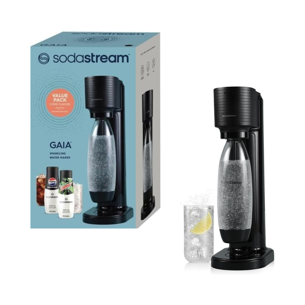 Máquina para Gaseificar Soda Stream Gaia Cor Preta | Shopee Brasil