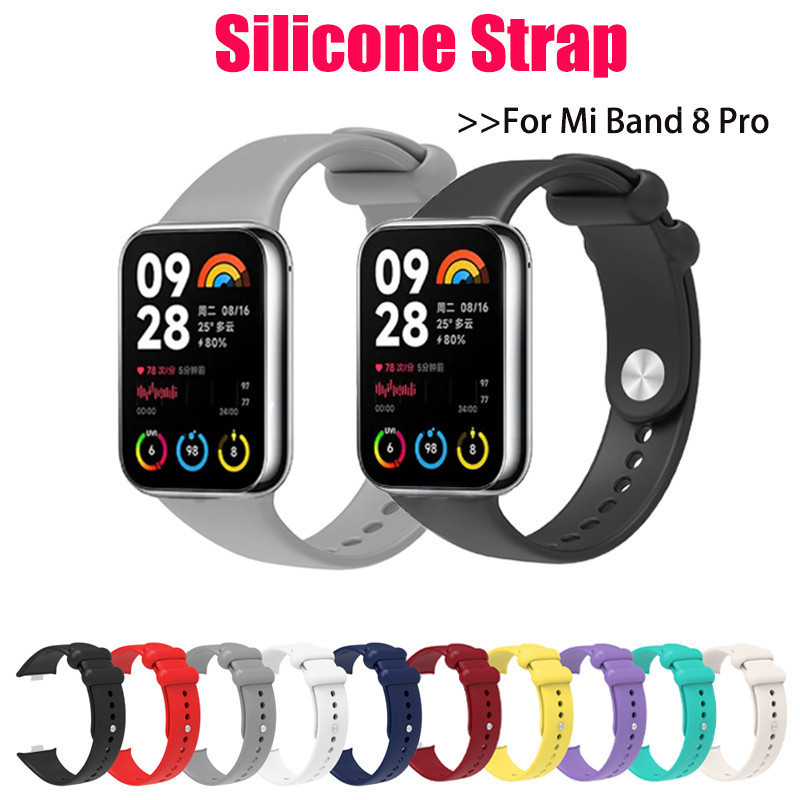 Pulseira Silicone Macio PREMIUM para Mi Band 8 PRO ou Mi Band 8 Active [Envio Imediato - Selecione]