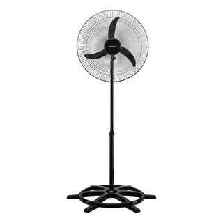 Ventilador De Coluna Potente 50cm Diâmetro 200w 110v/220v Com 3 Pás Osc P/ Igreja Academia Lojas Casa Cor Preto Ventisol