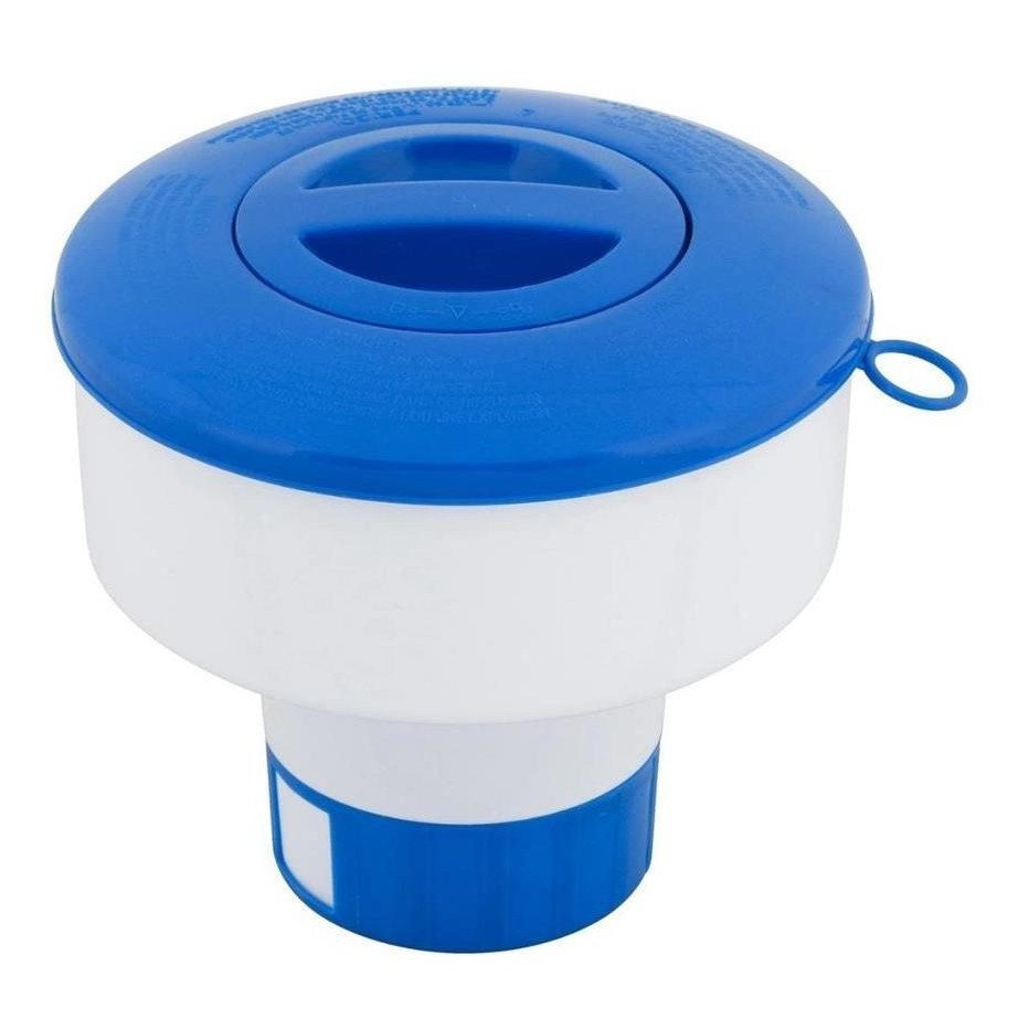 Dosador Clorador De Cloro Flutuante Para Piscinas Capacidade De 5 Pastilhas De Cloro De 200g Flutuador Veico Fluidra