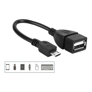 Cabo Otg Usb Tablet Celular Pendrive V8 em Oferta na Shopee