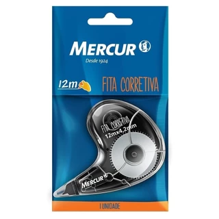 Corretivo Fita 4,2mm x 12m SM 1 Emb. c/ 6 Un. - Mercur em Oferta na Shopee