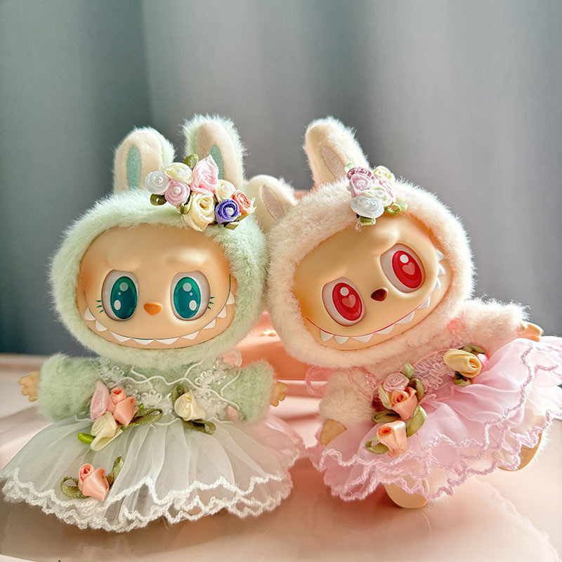 Conjunto de Roupas e Vestidos Labubu V1 V2 para Boneca LABUBU Macarons ...