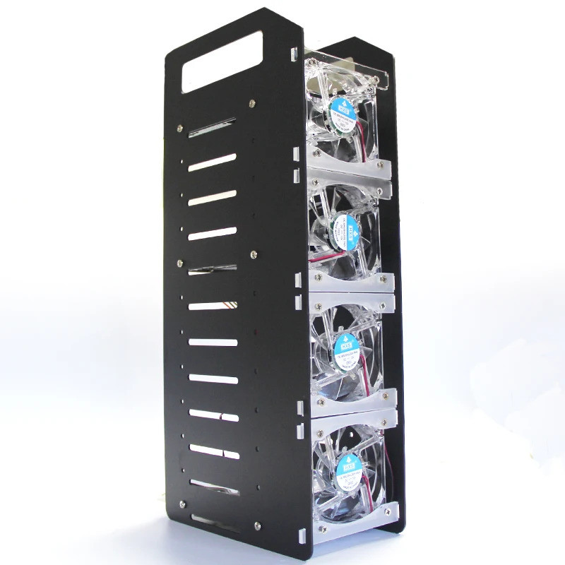 Rack de disco rígido em liga de alumínio, suporte de dissipação de ...