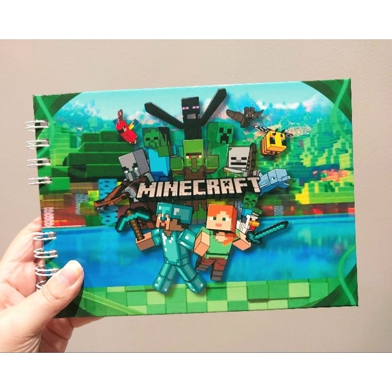 Livro de Colorir Minecraft Estilo Bobbie Goods 51 Folhas 180g | Shopee ...