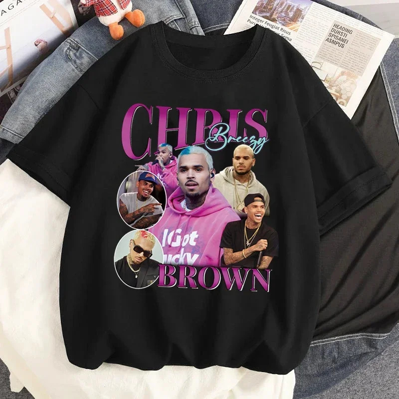 Camiseta Camisa Algodão Vintage Chris Brown 90's - Promoção