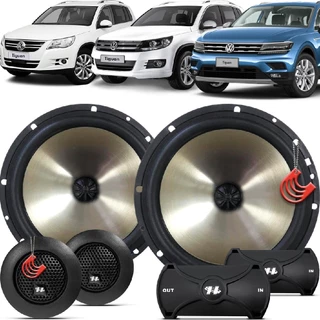 Kit Alto Falantes Dianteiros Volkswagen Tiguan 2009 até 2021 - Hurricane Platino Duas Vias 320w em Oferta na Shopee
