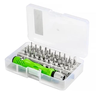 Kit Chave Fenda Precisão Profissional 32 Peças Magnética Peq