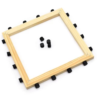 Bastidor Quadrado para Agulha Mágica com Proteção 25x25cm em Oferta na Shopee