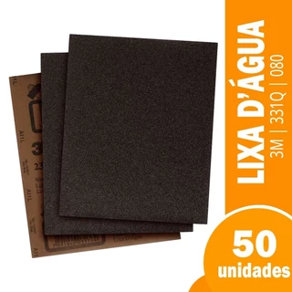 Lixa 3M D'agua 331Q 080 Embalagem com 50 Unidades em Oferta na Shopee