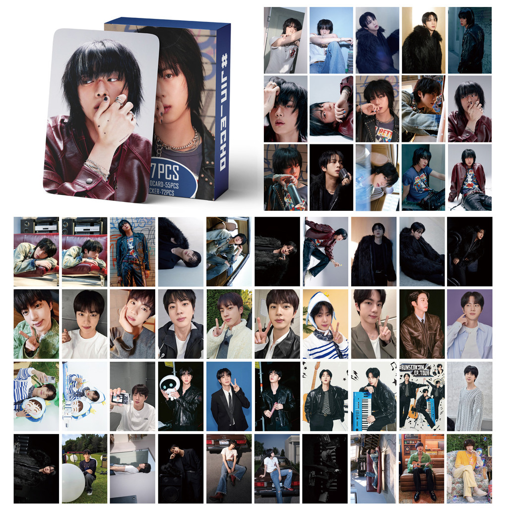 KPOP 127/Caixa BTS SOLO JIN Echo Photocards Laranja LOMO Cartão De