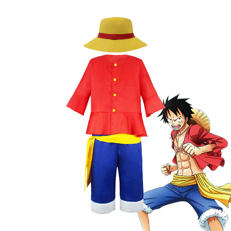Luffy cos roupas de One Piece Dois anos depois, roupas de cosplay de ...