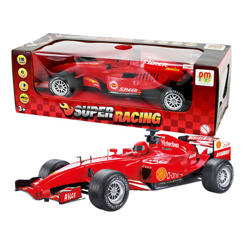 Carrinho F1 Fricção Pullback Superracing Com Luz Som Ferrari