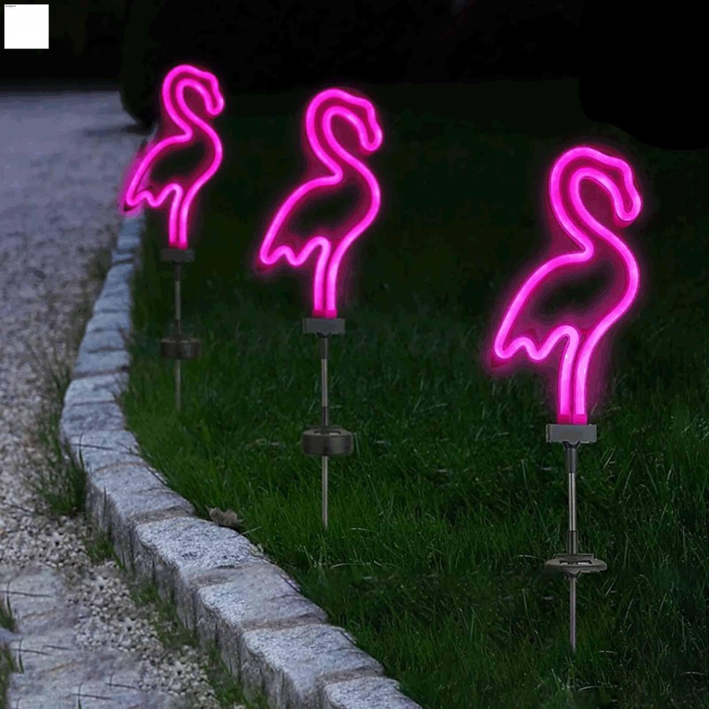 Flamingos LED Solar Path Light Lâmpada À Prova D'água Suprimentos De ...