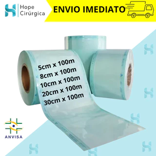 Bobina Papel Grau Cirúrgico para Esterilização Autoclave Flexpell - Vários Tamanhos em Oferta na Shopee