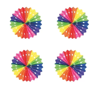 Kit Roseta Decoração De Festa Junina Colorida  4  Peças 25cm em Oferta na Shopee