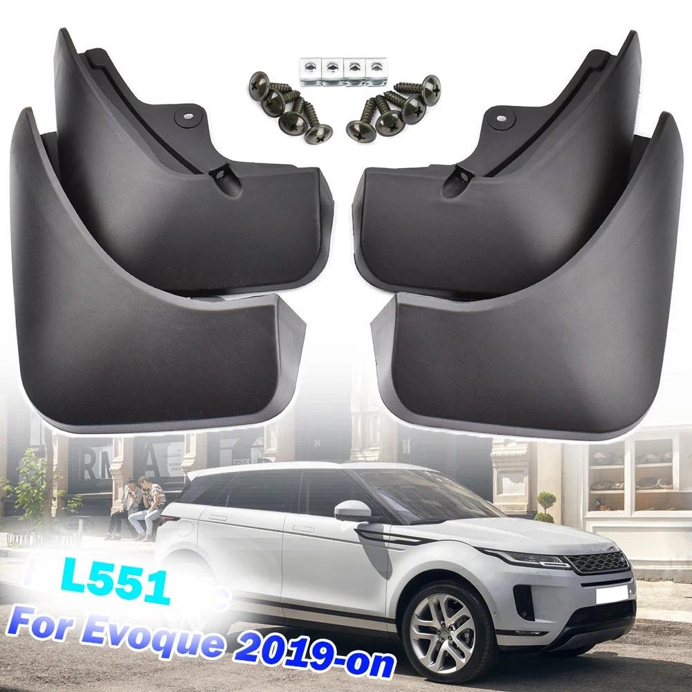 HORFOD 4Pcs Voiture Bavette Garde Boue Pour Evoque L551 2019 2020 2021 De Voiture Avant Et Arrière Anti éClaboussures Accessoires De Protection De Voiture