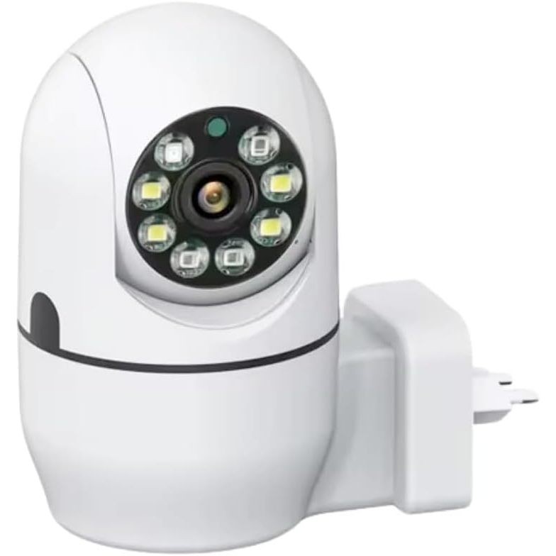 Câmera de Segurança Tomada Wi-Fi 360° IP Infravermelho Sem Fio – Visão ...
