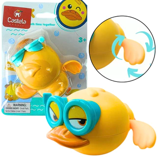 Brinquedo Banho Pato Amarelo Divertido Nada Piscina Infantil CBS0148 - Castela