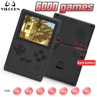 VILCORN GB300 Leitor De Console De Jogo Portátil De 3,0 Polegadas De Vídeo De Bolso 6000 Jogos Para SFC/GB/GBA Kid Gift