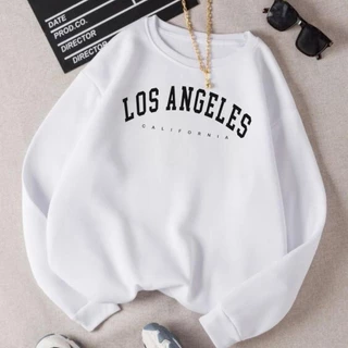 Moletom Careca Gola Redonda Los Angeles California Blusa de Frio Novidade Promoção