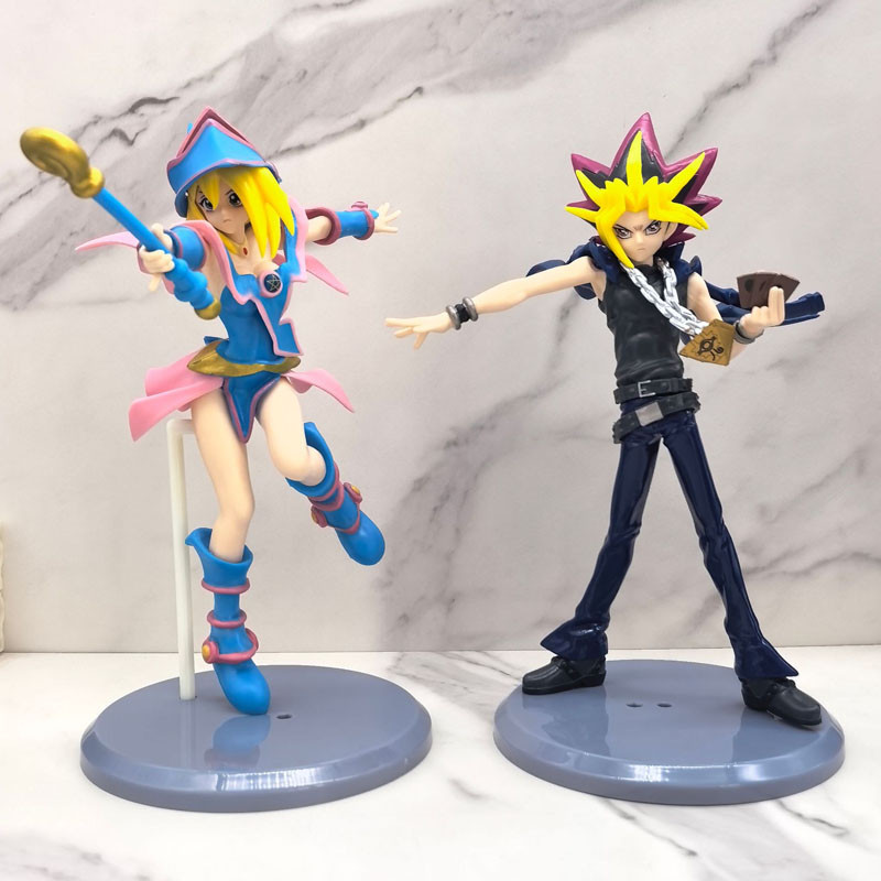 Yu-Gi-Oh De 21 Cm ! Duelo Monstros Menina Figura yugioh Mágico Escuro Yugi Muto PVC De Ação Modelo Brinquedos Presentes 