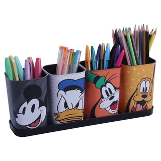 Porta Objetos Plasútil Mickey e Amigos - Embalagem com 5 Peças em Oferta na Shopee