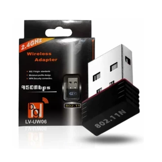 Adaptador USB 2.0 Wireless WiFi 950Mbps Mini/ Alta Velocidade/ Conexão Rápida e Estável Para PC e Notebook - WYL em Oferta na Shopee