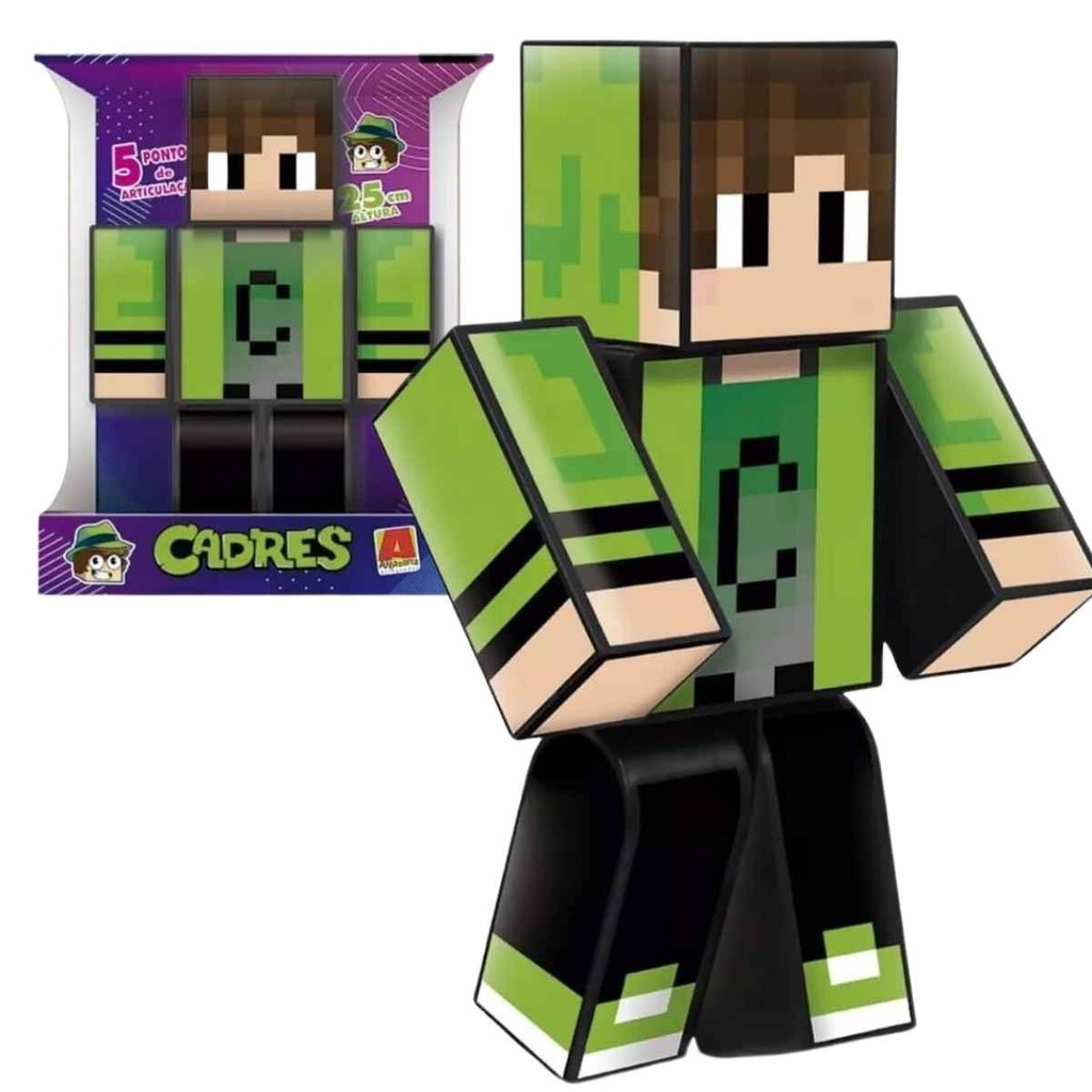 Boneco Cadres Minecraft Articulado 25cm Original | Algazarra ...