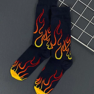 Meia Street Masculina Selene Estampada Cano Longo Streetwear Panturrilha Divertida Casual 04275