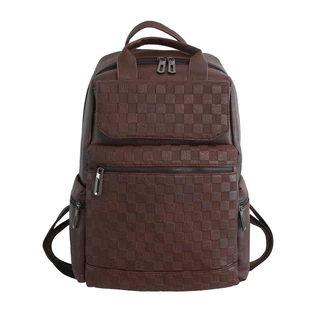 Bolsa De Ombro Masculina Tendência Lazer Mochila Grande Capacidade Computador Saco Viagem Mochilas De Couro Macio Do Plu