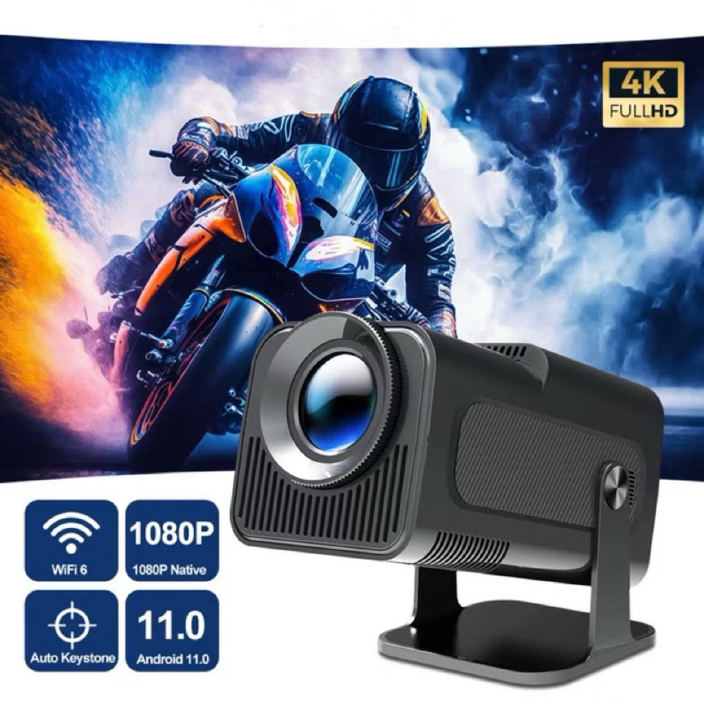 Projetor HY320 MagicCub 1080p preto envio do Brasil 110/220