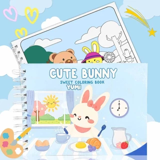 Livro de Colorir Bobbie Cute Bunny Good Folhas 180G Caderno de Desenho Pintura Coloring Book em Oferta na Shopee