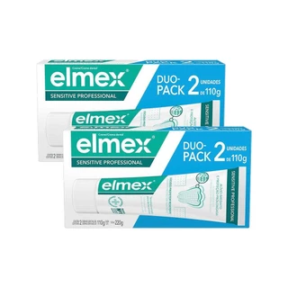 Kit 2 Pack Creme Dental Elmex Sensitive Professional 110g em Oferta na Shopee