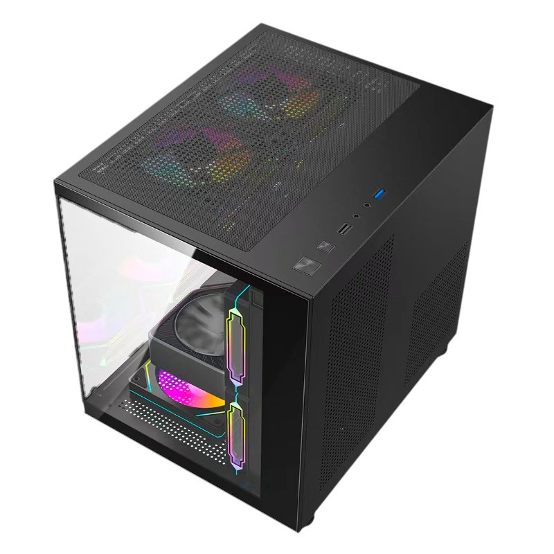 Gabinete Aquário Gamer RGB Hayom 4 fans Inclusas - GB1796 | Shopee