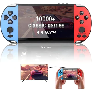 Videogame Portatil X5 PLUS Tela 4.8" PSP +10000 Jogos Retro 16GB,Console de Mão Memoria Expansivel