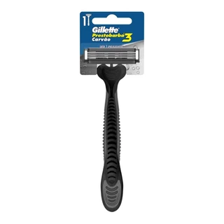 Aparelho de Barbear Gillette Prestobarba3 Champions Carvão Ativado Cartela - Embalagem com 12 Unidades em Oferta na Shopee