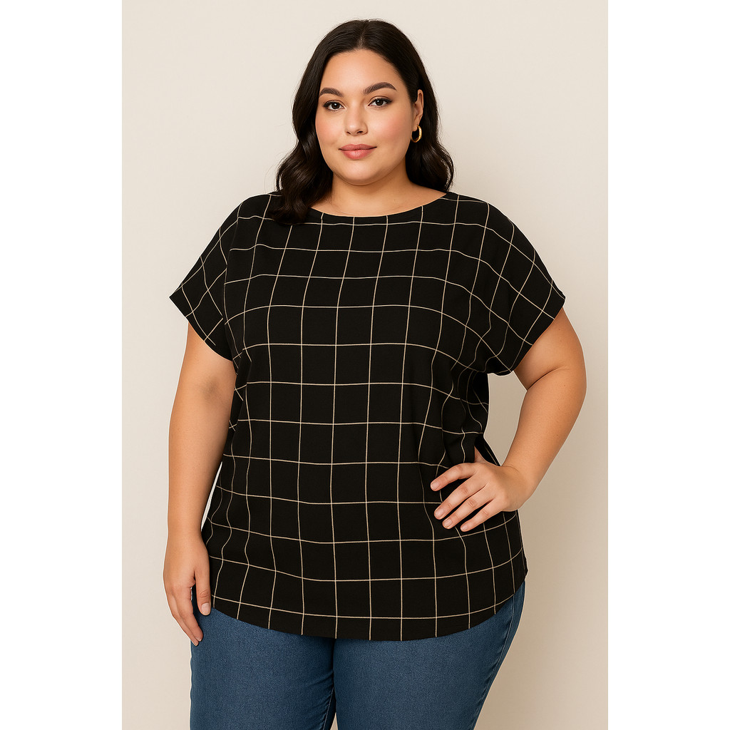 Blusa Social Feminina Plus Size Moda Evangélica /Blusa para gordinha/Plus  Size Igreja Trabalho