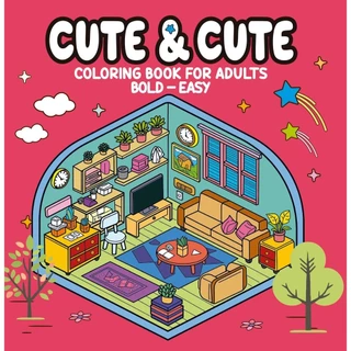 Cute & Cute - Coloring Book for Adults em Oferta na Shopee