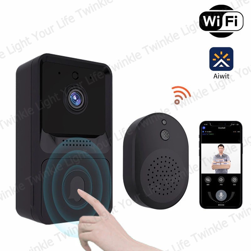 D9 Wifi Campainha Intercom Câmera Áudio Sem Fio À Prova D'água | Shopee ...